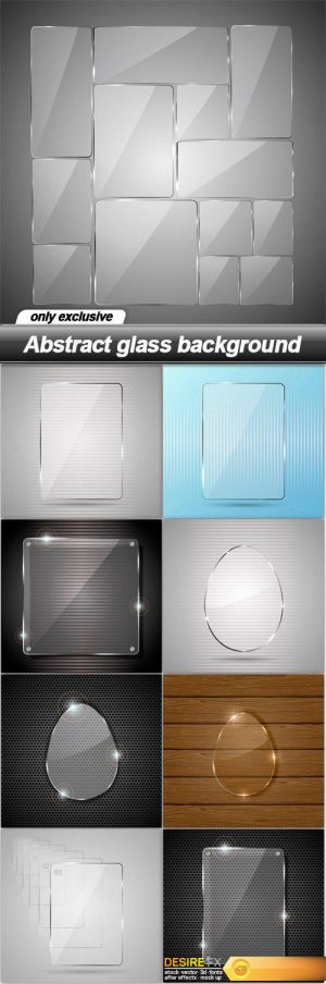 Abstract glass background – 9 EPS