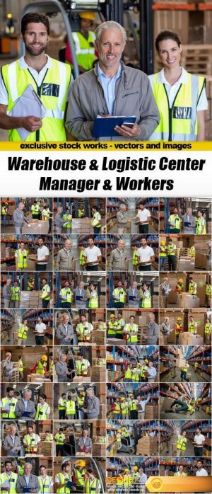 Warehouse & Logistic Center – Manager & Workers, 32xUHQ JPEG