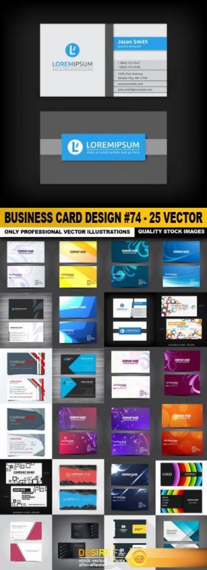 Business Card Design #74 – 25 Vector