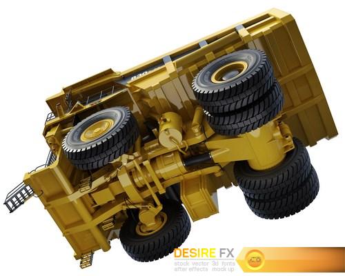 Mining dump truck Komatsu 830E-AC 3D Model