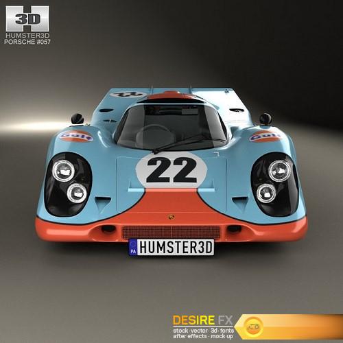 Porsche 917 K 1969 3D Model