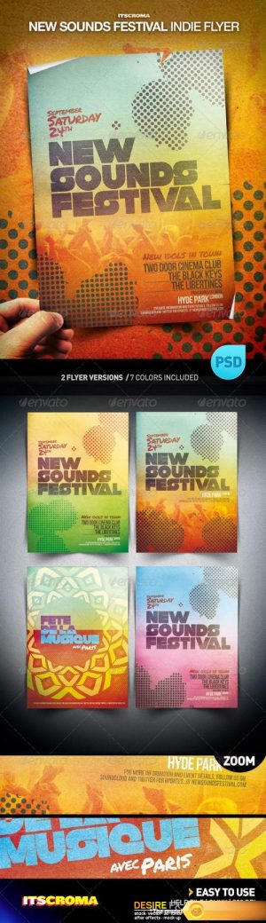 Indie Flyer Poster – New Sounds Festival 741737