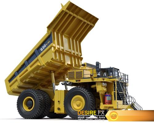Mining dump truck Komatsu 830E-AC 3D Model