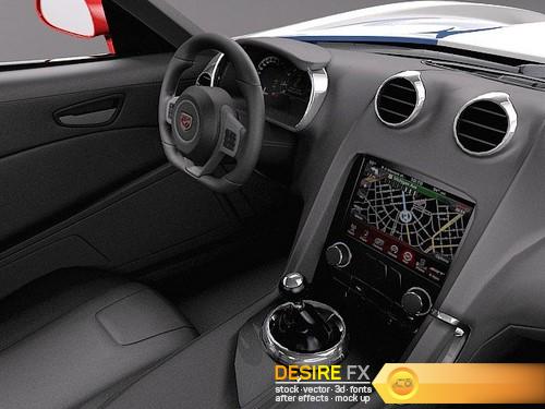 Dodge Viper GTS-R 2013 Race car 3D Model
