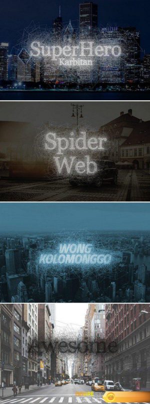 CM – Spider Webs Text Effect 1136838
