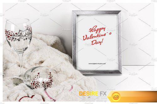 CreativeMarket Frame Mockup – Valentine`s Day Theme 1240973