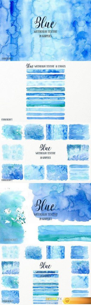 Watercolor Texture Blue