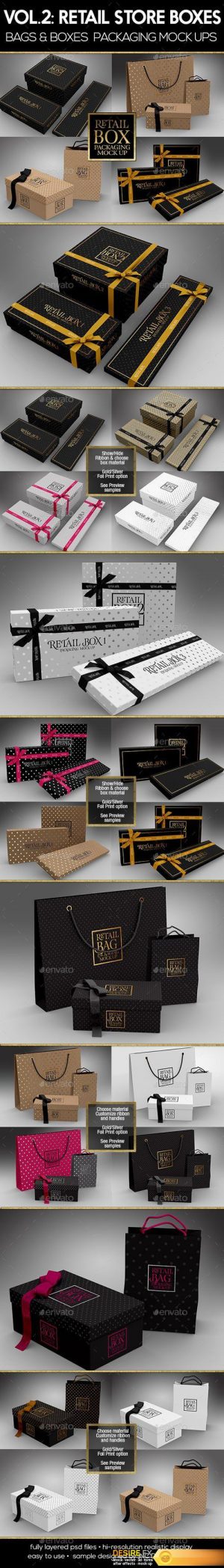 GraphicRiver – Retail Boxes Vol.2: Bag & Box Packaging Mock Ups – 19346258