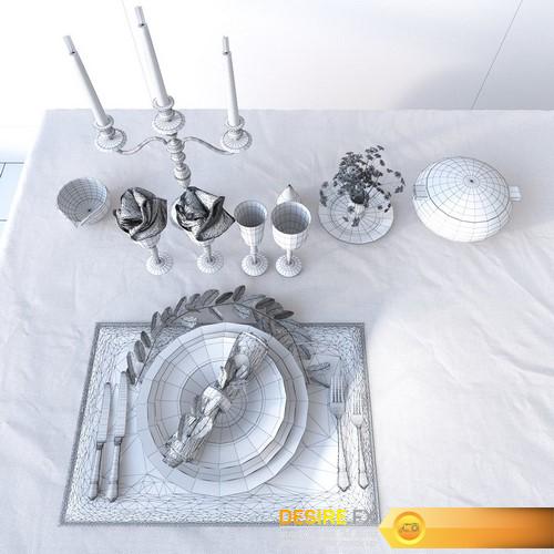 Tableware Collection 3D Models