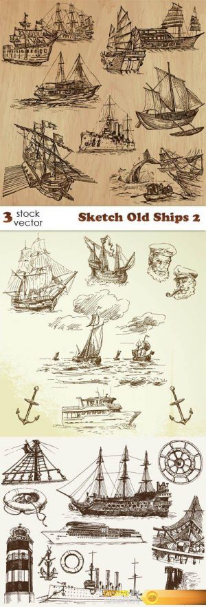 Vectors – Sketch Old Ships 2