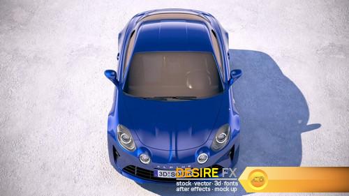 Renault Alpine A110 2018 3D Model