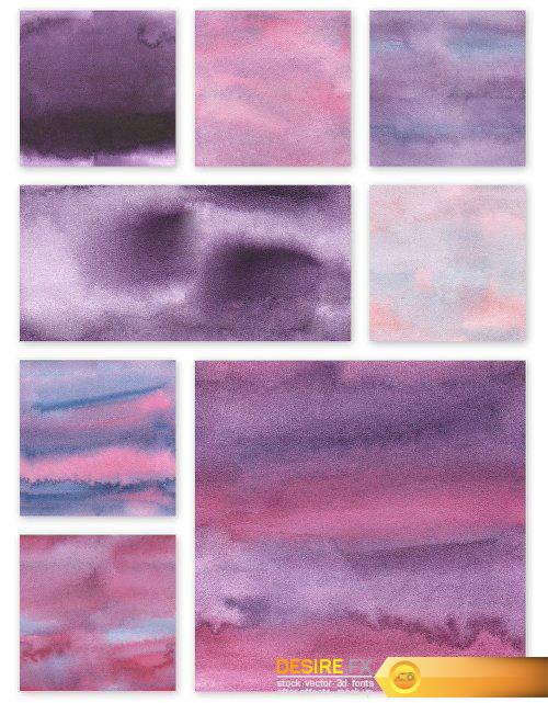 Watercolor Seamless Textures – Purple Pack