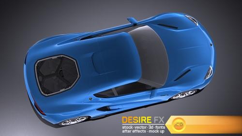 Lamborghini Asterion LPI 910-4 Concept 2017 VRAY 3D Model