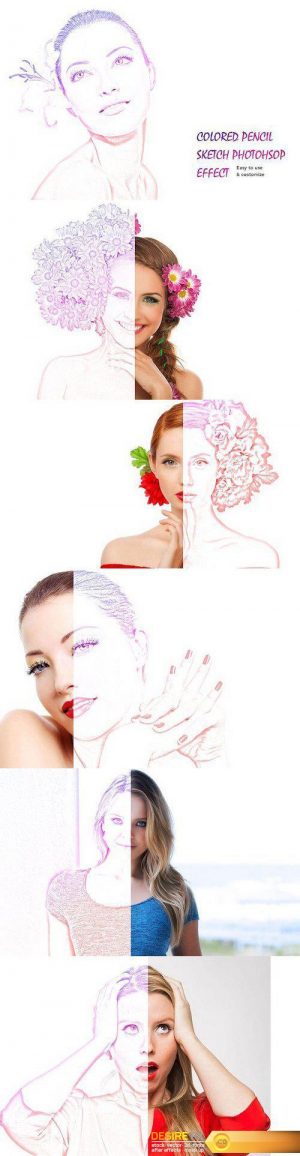 CM – Colored Sketch Photoshop Effect 1091467