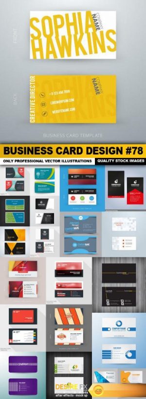 Business Card Design #78 – 21 Vector