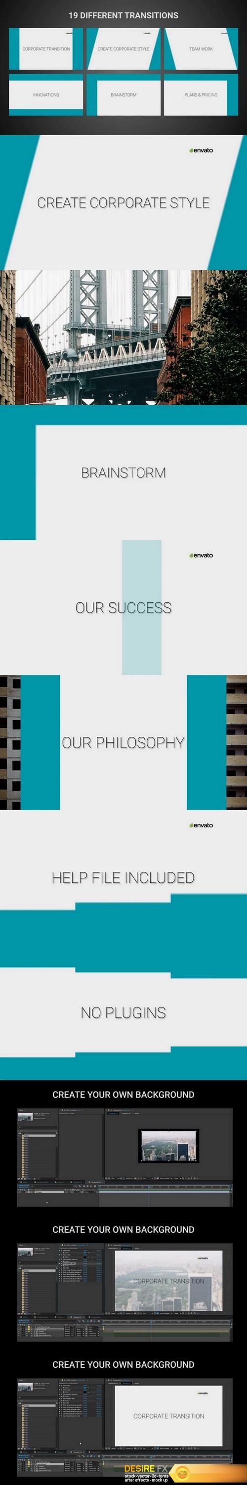 Videohive 19593200 Clean Corporate Transitions