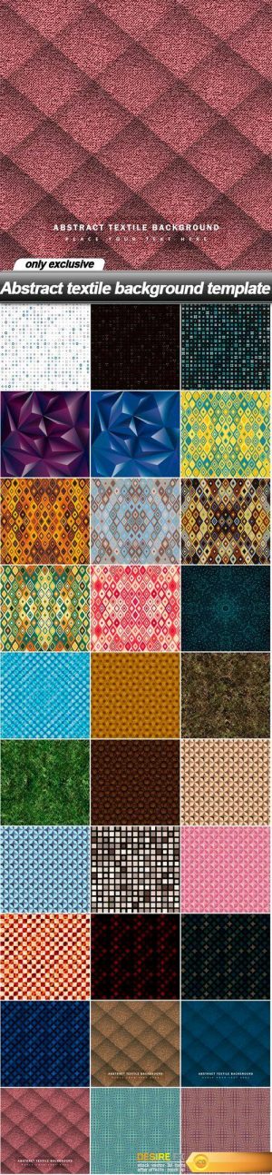 Abstract textile background template – 30 EPS