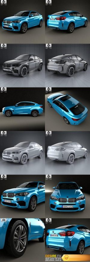 BMW X6 M 2014 3D Model