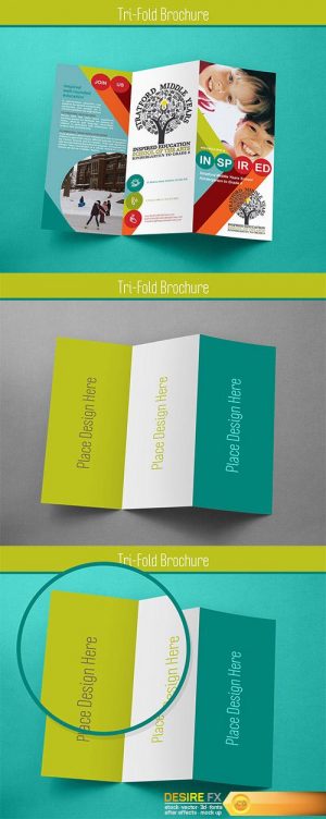 PSD Mock-Up – Tri-Fold Brochure