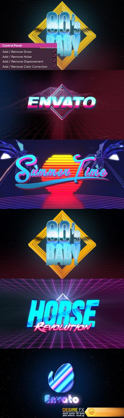 DesireFX Videohive 80’s Baby  VHS Logo-Titles Opener 18657101