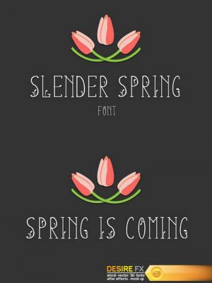 CM – Slender Spring Font 557931