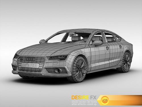 Audi A7 Sportback 2017 3D Model