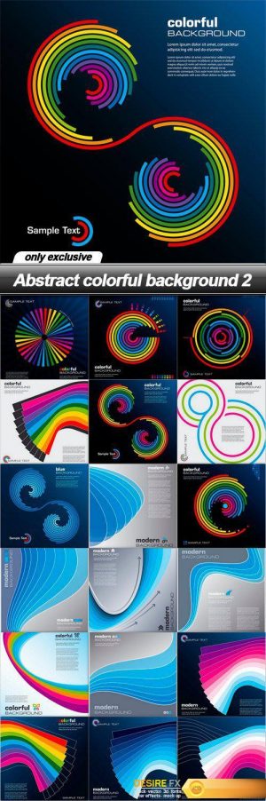 Abstract colorful background 2 – 18 EPS
