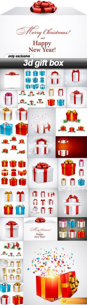 3d gift box – 27 EPS