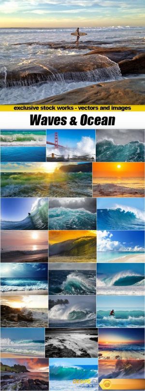 Waves & Ocean – 25xUHQ JPEG