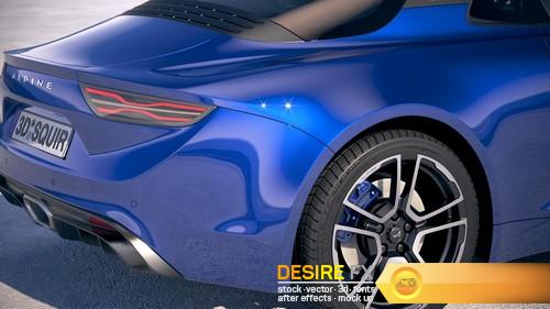 Renault Alpine A110 2018 3D Model