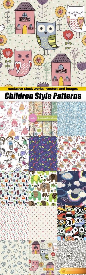 Children Patterns – 15x EPS