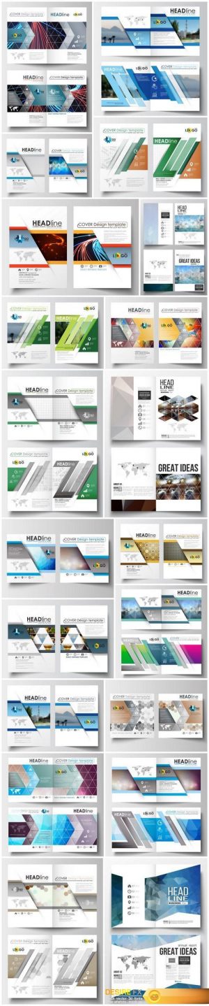 Cover design template, magazine, flyer, booklet or annual report 4 – 20xEPS Vector Stock