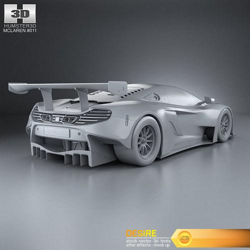 McLaren 650S GT3 2015 3D Model