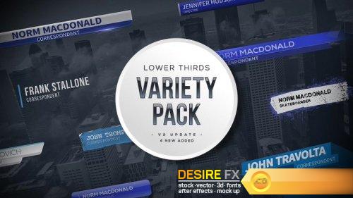Videohive Lower Thirds Variety Pack 19216216