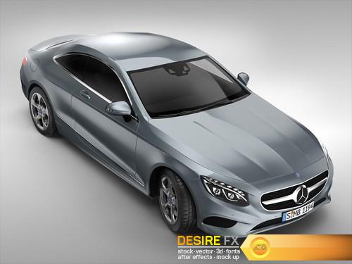 Mercedes Benz S Class Coupe 2015 3D Model