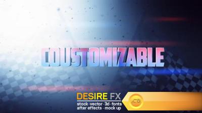 Race Zone Title Design After Effects Templates