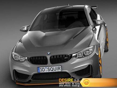 BMW M4 GTS 2016 3D Model
