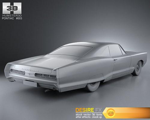 Pontiac Bonneville Hardtop 1966 3D Model