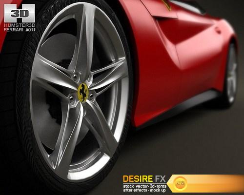 Ferrari F12 Berlinetta 2012 3D Model HUMSTER