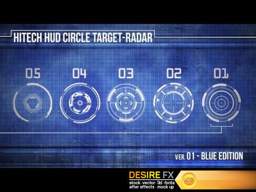 Videohive HiTech HUD Circle Target-Radar #0118544264