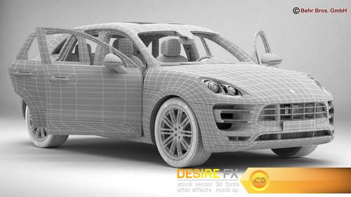 Porsche Macan Turbo 2015 3D Model