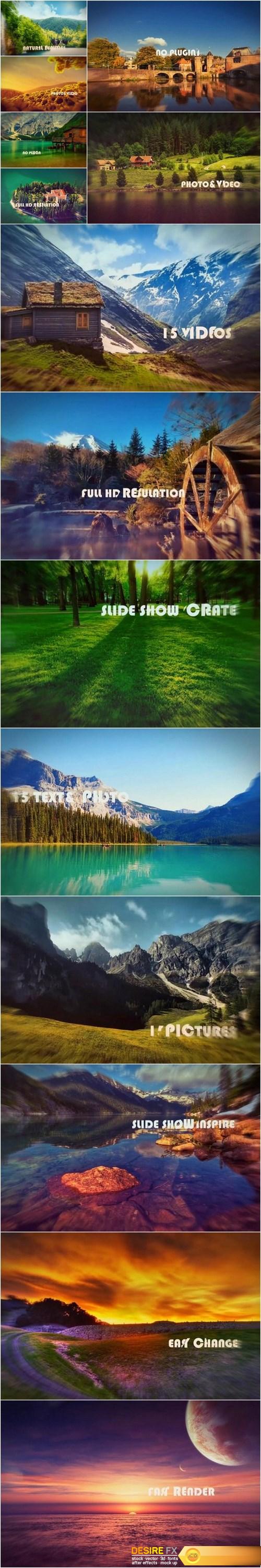 Slideshow Natural Beauties After Effects Templates