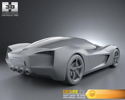 Chevrolet Stingray concept 2009 3D Model