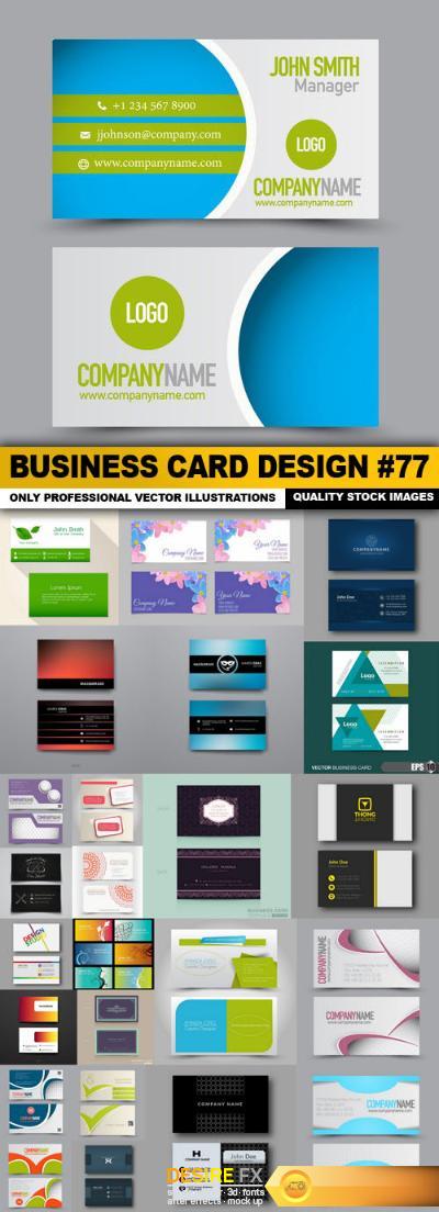 Business Card Design #77 – 25 Vector