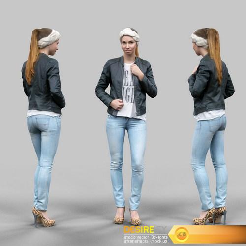 6 Realistic Female Characters Vol. 1 3D Model