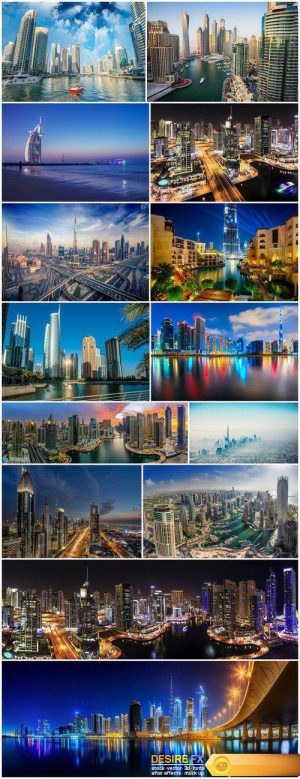 Buildings and skyline of Dubai 14X JPEG