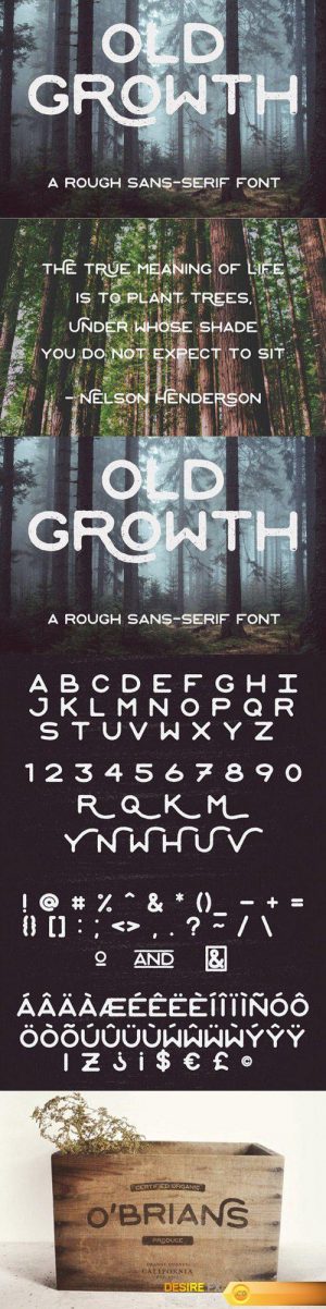 Old Growth font