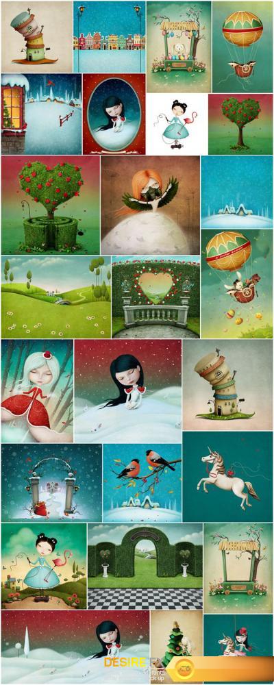 Fairy Fantasy and Illustrations 2 – Set of 26xUHQ JPEG Professional Stock Images