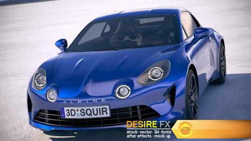 Renault Alpine A110 2018 3D Model