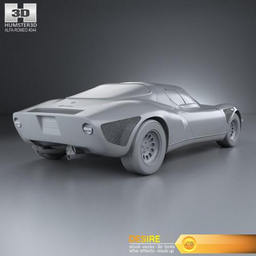 Alfa Romeo 33 Stradale 1967 3D Model